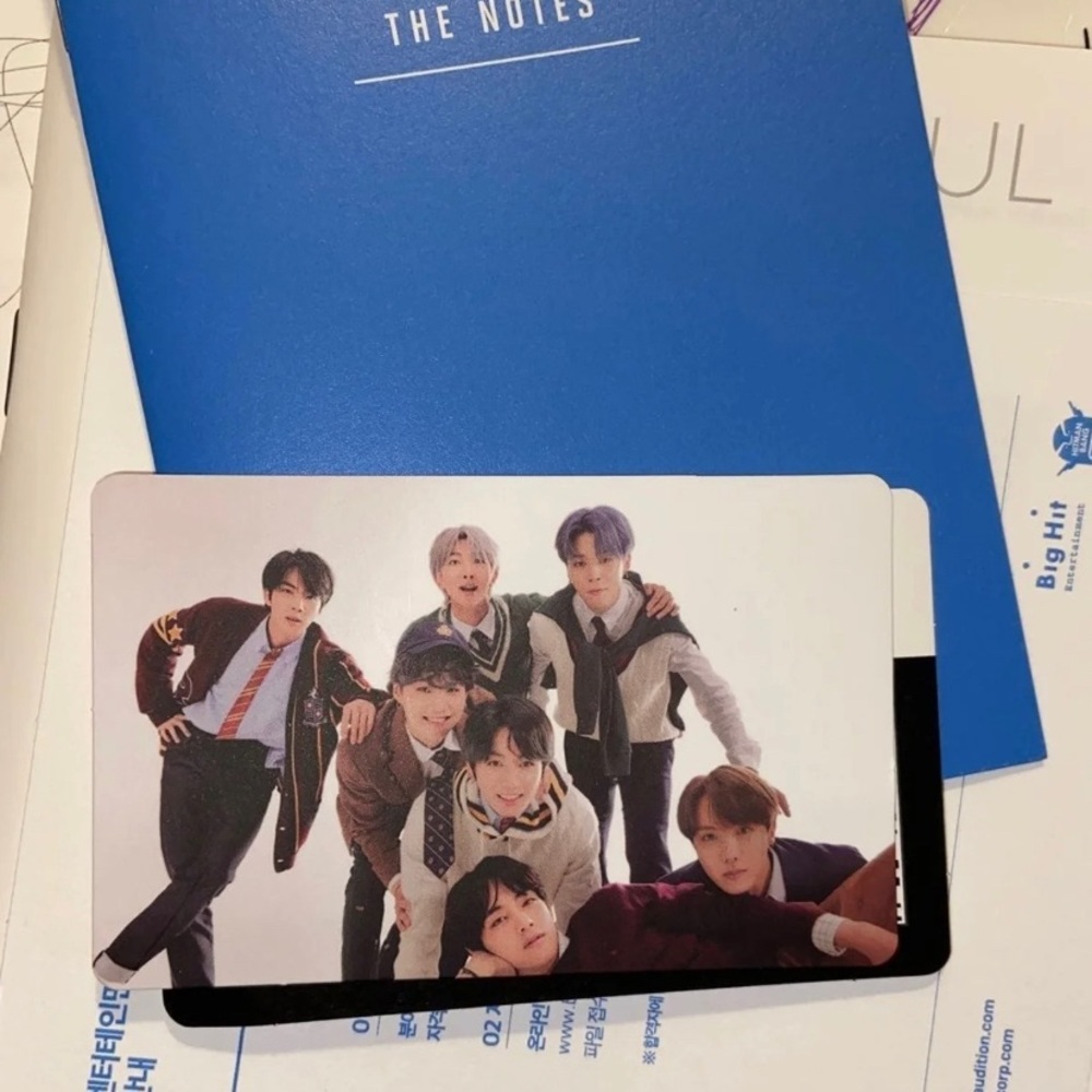 Official BTS map of the soul 7 photocard